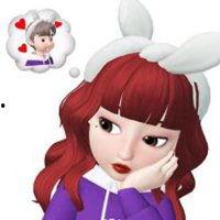 网红卡通的头像女,萌态可掬，青春洋溢